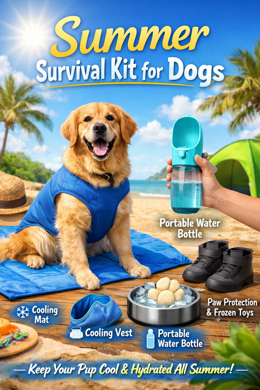 Summer Survival Kit for Dogs: Cooling Mats, Portable Water Bottles &amp; More