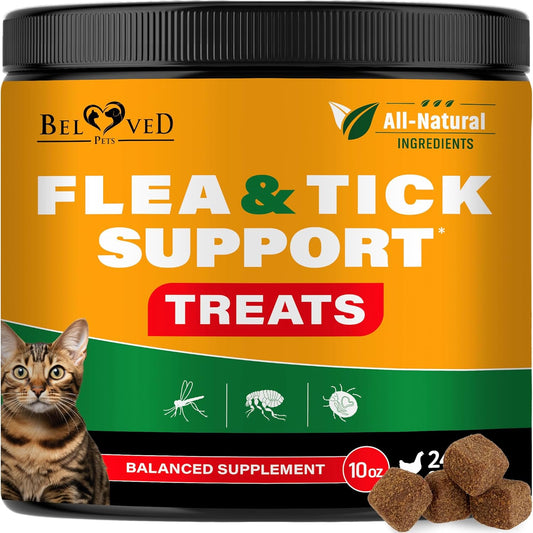 Flea and Tick Prevention Chewable Pills for Dogs and Cats - Revolution Oral Flea Treatment for Pets - Pest Control & Natural Defense - Chewables Small Tablets Made in USA (Chicken (for Cats))